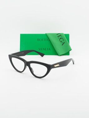 Bottega Veneta BV1193O 001 Women Cat Eye Eyeglasses 54mm – Black